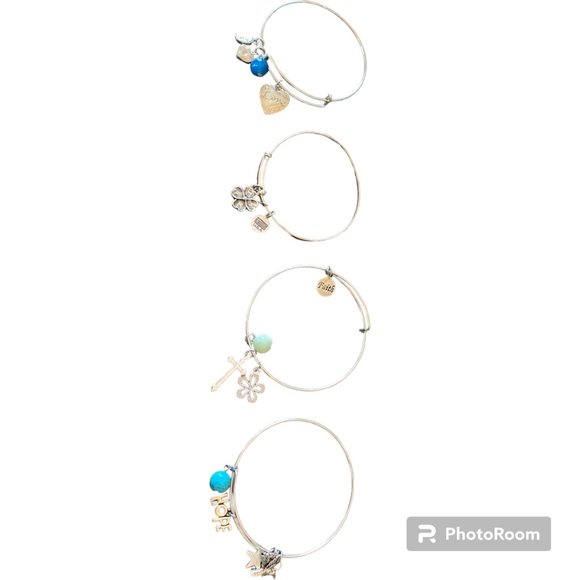Four Alex and Ani bracelets, bundle of 4 - Picture 1 of 5